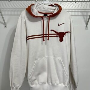 Nike University of Texas Longhorns UT White hoodie sz L Large